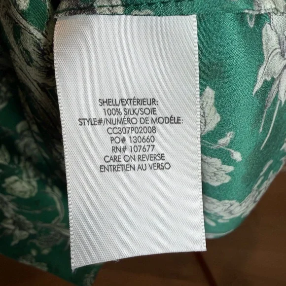 Alice + Olivia Green Floral Blouse - Gorgeous!! - Picture 7 of 7